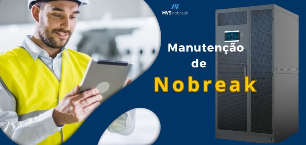 Imagem de um técnico realizando manutenção de Nobreak, destacando que a manutenção de Nobreak ajuda a evitar desastres e garante o funcionamento contínuo dos equipamentos. Ideal para empresas que dependem de energia ininterrupta. Serviço oferecido pela MVS Nobreak.