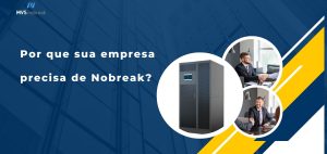 A imagem é uma arte institucional da empresa **MVS Nobreak**, com foco em comunicar os **benefícios do uso de Nobreaks em empresas**. 🔵 **Fundo:** Um prédio empresarial com tom azul escuro, transmitindo seriedade e profissionalismo. Isso reforça a ideia de estrutura corporativa e alta responsabilidade. 🟡 **Texto principal (lado esquerdo):** Em letras brancas, com destaque e espaçamento agradável: > **Por que sua empresa precisa de Nobreak?** Essa pergunta direta convida o espectador a refletir sobre a **importância da proteção energética** em ambientes corporativos. ⚪ **Elementos visuais (lado direito):** Dentro de círculos brancos estão: 1. **Imagem central**: Um **Nobreak de grande porte**, representando robustez e tecnologia de ponta. 2. **Imagem superior**: Dois homens em traje formal, apertando as mãos em um ambiente de negócios — simbolizando **parcerias, confiança e acordos comerciais**. 3. **Imagem inferior**: Outro aperto de mãos entre empresários sorridentes, destacando **satisfação e relacionamento profissional saudável**. 🟡 **Faixa inferior em amarelo e azul escuro com linhas diagonais brancas** dá um toque moderno e corporativo ao layout, guiando o olhar do espectador da esquerda para a direita. 💡 **Mensagem geral:** A arte sugere que empresas que investem em Nobreaks garantem **segurança, continuidade, confiança e bons negócios** — pilares fundamentais para um ambiente profissional eficiente e protegido contra quedas de energia.